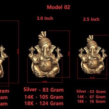 ganesh ji model 02 light weight models sizes 3d print model - Mito3D