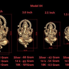 Ganesh ji Modell 04 Licht Gewicht Modelle Größen 3d print model - Mito3D