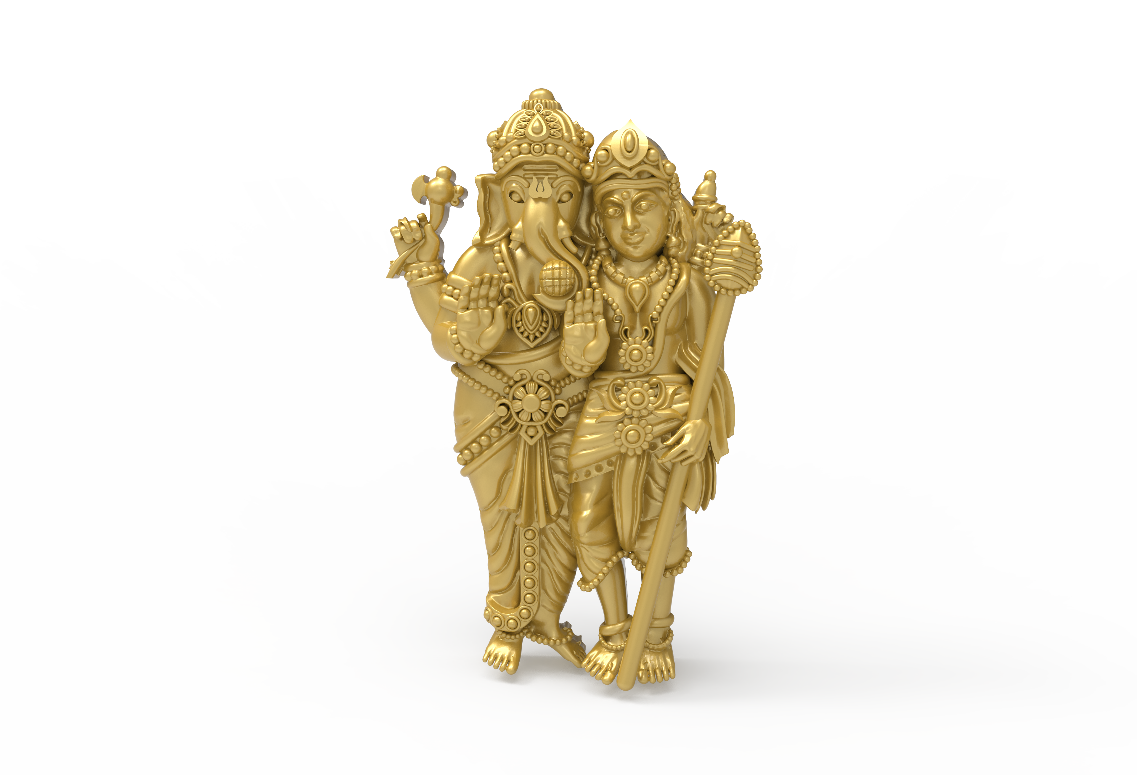 Ganesh Parvati 3d dosya kartik Ganesha kolye cad stl Ganapati takı 3D print model - Mito3D