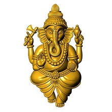 Ganesha joyería joya 3d print model - Mito3D