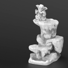 ganesha smoke backflow mountain art god decor 3d print model - Mito3D