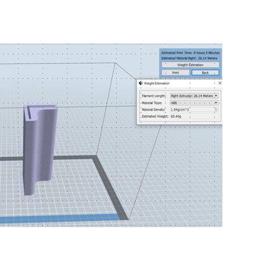 ganjal besi siku 3D print model - Mito3D