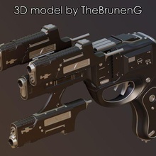 Gantz 0 y gun 3d impressão modelo 3d print model - Mito3D