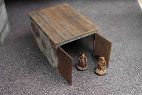 garage terrain 28mm 32mm wargaming fallout mutant building house tabletop 3d print model - Mito3D