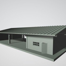 garage - barn building house 3d print model - Mito3D