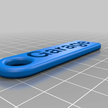 garage flat personalized key chain customized accessories 3d print model - Mito3D