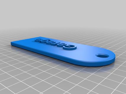garagem chave etiqueta chaveiro chaveiros 3d print model - Mito3D