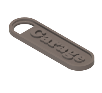 garage keychain  3d print model - Mito3D