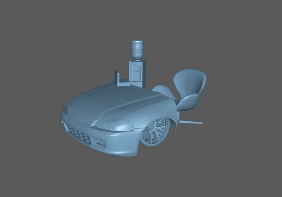 garage table eg pack 1 64 18 24 43 diorama dioroma jdm evo hot wheels 3d print model - Mito3D