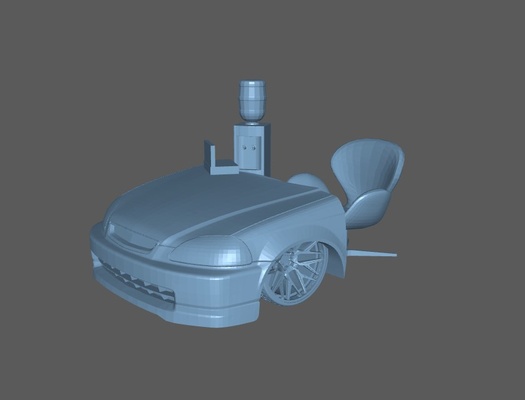 garage table ek9 pack 1 64 18 24 43 diorama dioroma jdm evo hot wheels 3d print model - Mito3D
