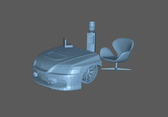 garage table evo pack 1 64 18 24 43 diorama dioroma jdm hot wheels 3d print model - Mito3D