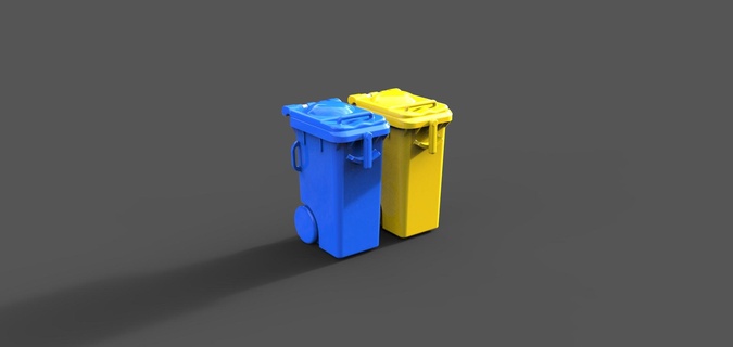 garbage 1 75 ship model making crane boat rc ofshore vessel dock container 3d print model - Mito3D