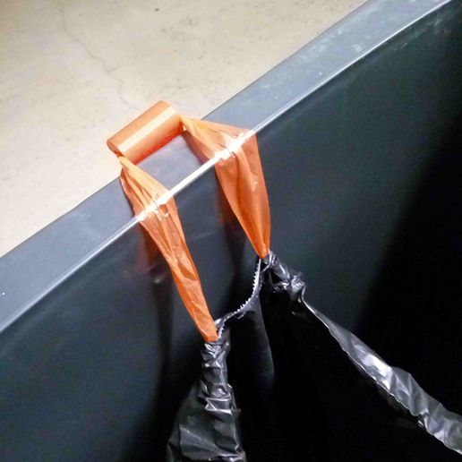 garbage bag hook 3D print model - Mito3D