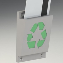 garbage titolare della carta casa 3d print model - Mito3D