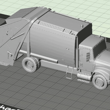 garbage truck automotive 3d print model - Mito3D