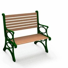 garden bench bank 3d print model - Mito3D