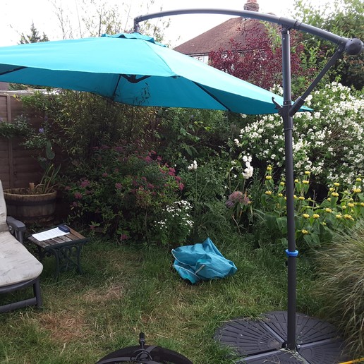 jardin parapluie pivotant réglage à la maison de en plein air 3D print model - Mito3D
