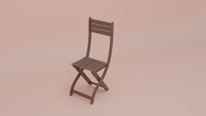 jardín silla miniatura muñeca casa 3d print model - Mito3D