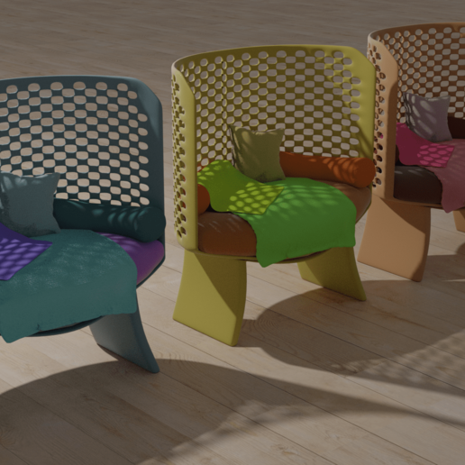 Bahçe sandalyeler sandalye battaniye Yastık dışarı dışarıda çimen oturma yeri rahat kış ilkbahar sonbahar yaz 3D print model - Mito3D