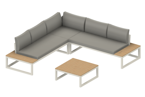 Bahçe köşe kanepe dış iç tasarım 3d Yazdır ev teras 3d print model - Mito3D