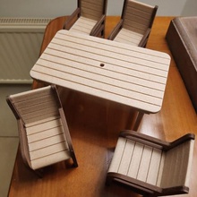 muebles de jardín silla la mesa salon jardin casa el modelo los 3d print model - Mito3D