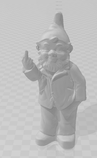 garden gnome Art dwarf from 3d print model - Mito3D