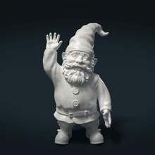 garden gnome verschiedene fantasy Kreatur Mensch Menschen BART der Schnurrbart Zwerg magic 3d print model - Mito3D