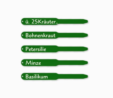 Garten Kräuter Zeichen Etiketten Stecker einstellen Pflanzen Pflanze Kraut Anbau Zuckerrüben eingetopft 3d print model - Mito3D