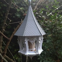 giardino Casa uccello alimentatore mangiatoia per uccelli cortile fuori animale domestico piccolo Giardino dietro casa tempio Chiesa rovinare fdm testato 3d print model - Mito3D