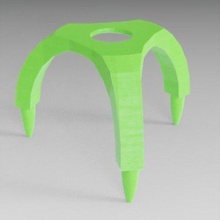 giardino distanziale v2 strumento accessorio esagonale modello seme i semi piantine terra 3d print model - Mito3D