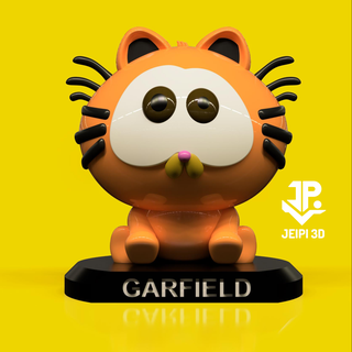 garfiedl bebe personagem garfiel caricatura gato neko arte brinquedo brinquedos colecionáveis moda só 3d print model - Mito3D