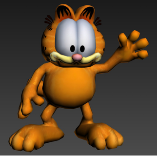 garfield Various drawings animated cartoons of the 80's feline cat christmas nice statue shelf display stand sculpture anime figurine fanart canine 3d print model - Mito3D