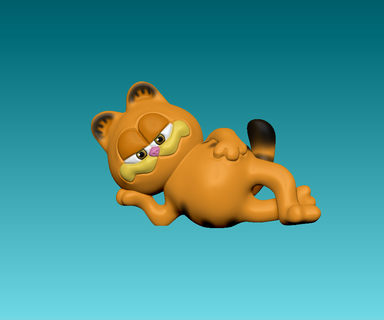 Garfield chat film 2024 art Noël animal disney dessin animé 3d print model - Mito3D