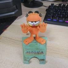 garfield cell phone holder gadget support mobile 3d print model - Mito3D