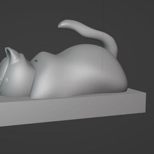 Garfield celular suporte ferramenta gato aguarde 3d print model - Mito3D