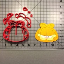 garfield collage cutter cookie for build cutting oven home lively cartoon 3d print model - Mito3D