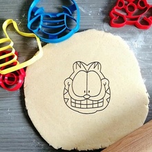 Garfield Gesicht Plätzchen Cutter Animation Backen Teig gestalten Küche backen Kekse spekuloos 3d print model - Mito3D