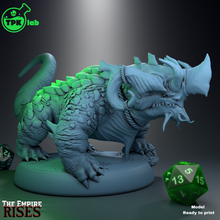 gargantuan drake game ttrpg rpg tabletop miniature miniatures d&d dnd dungeons dragons fantasy dragon lizard dinossaur creature monster 3d print model - Mito3D