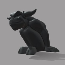 gargoyle sanat heykel İblis Gotik 3d print model - Mito3D