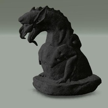 gargoyle 2 ispirato a notre dame di parigi art animale il busto figura figurina monster scultura 3d print model - Mito3D