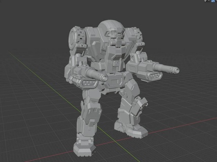 çirkin yaratık adam o' savaş önemli Battletech mekanik değişken 3d print model - Mito3D