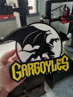 Gargoyles logo işaret 3d print model - Mito3D