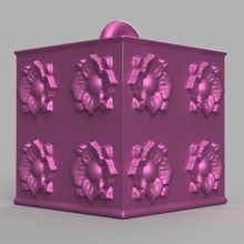 garland cube art noel fir christmas santa tree 3d print model - Mito3D