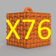 garland cube x76 art noel fir christmas santa father tree 3d print model - Mito3D