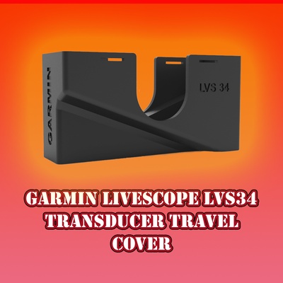 garmin panoptix lvs34 livescope - transducer travel cover probe fishing blackbass echomap bassfishing 3d print model - Mito3D