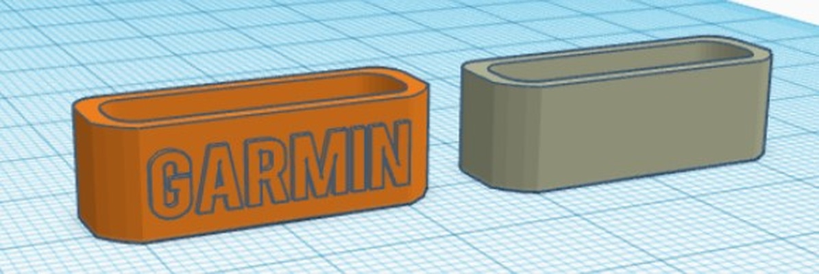 garmin strap logo or gadget 3d print model - Mito3D