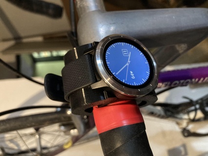 garmin watch holder bicycle 3d print model - Mito3D
