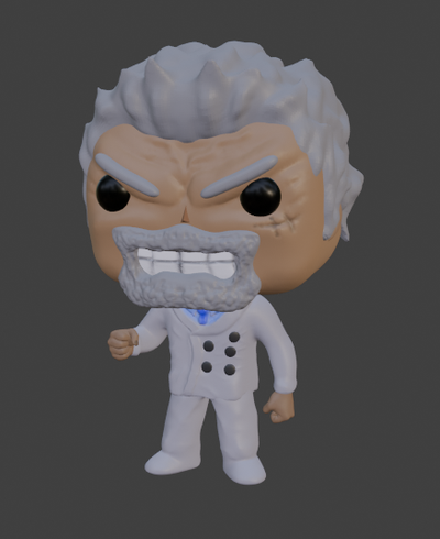 garp stück funko pop kunst chibi vinyl anime admiral kind ruffy 3d print model - Mito3D