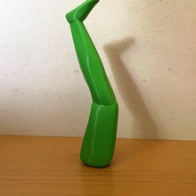 garpez portachiavi gadget uomini gamba scultura arte stile chiave modello film legna aldo giovanni giacomo agg 3d print model - Mito3D