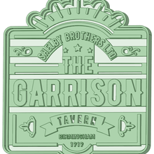 garrison tavern cookie cutter tool peaky blinders 3d print model - Mito3D